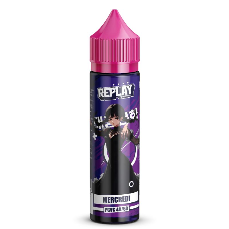 E liquide Replay Mercredi 50ml - LIQUIDAROM MODJO VAPORS - 1